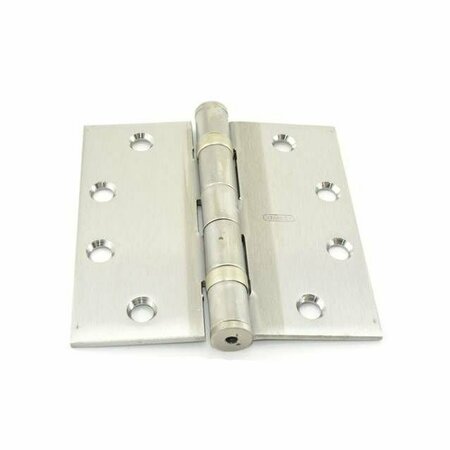 BEST HINGES 4-1/2inx4-1/2in Full Mortise Ball Bearing Standard Weight Square Corner Hinge Non Removable Pin # FBB19141232DNRP